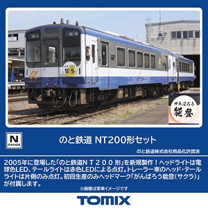 Noto Railway Type NT200 Set (2-Car Set) (Model Train)