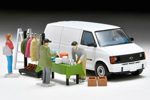 Diorama Collection64 #CarSnap26a Swap Meet (w/Chevrolet Astro Van) (Diecast Car)