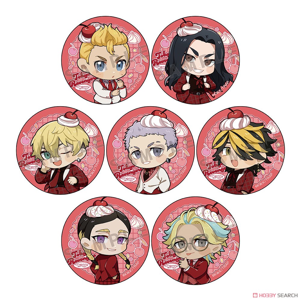 東京リベンジャーズ トレーディング缶バッジ (さくらんぼほいっぷ/A) (7個セット) (キャラクターグッズ) 商品画像1