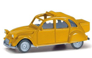 (HO) シトロエン 2CV mit Queue イエロー (鉄道模型)