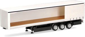 (HO) カーテン キャンバス トレーラー 片側開き 3軸 (鉄道模型)