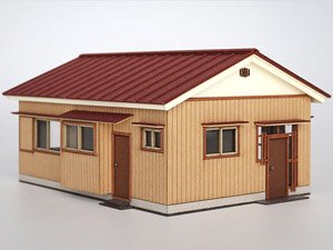 16番(HO) 平屋住宅 B [1/83・カラー] (組み立てキット) (鉄道模型)