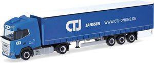 (HO) DAF XG 冷蔵ボックス セミトレーラー `CTJ` (鉄道模型)