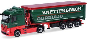 (HO) メルセデスベンツ アクトロス ダンプトレーラー `Knettenbrech & Gurdulic` (鉄道模型)
