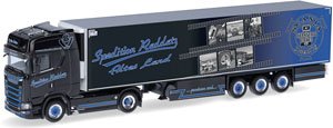 (HO) スカニア CS20 HD 冷蔵ボックスセミトレーラー `Spedition Raddatz` (鉄道模型)