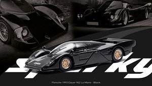 Porsche Dauer 962 LM 1993 Black (Diecast Car)