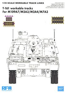 T161 Workable Track Links Set for M109A7/M2A3/M2A4/M7A3 (Injection kit) (Plastic model)
