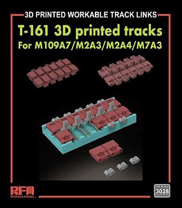 T161 Workable Track Links Set for M109A7/M2A3/M2A4/M7A3 (3D printed) (Plastic model)