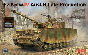 Pz.Kpfw.IV Ausf.H Late Production w/Workable Track Links (Plastic model)
