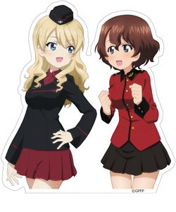 ガールズ＆パンツァー 最終章 パンツァージャケット交換ステッカー [ダージリン&小梅] (キャラクターグッズ)