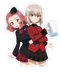 ガールズ＆パンツァー 最終章 パンツァージャケット交換ステッカー [エリカ&ローズヒップ] (キャラクターグッズ)