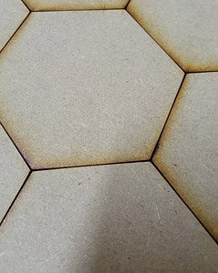 Hexagonal airfield plate (250 x 250mm) (Plastic model)