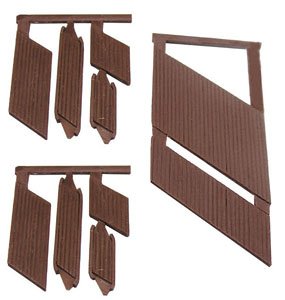 Diagonal Level Crossing Board Small (10 Pieces) (N Scale Layout Accessory Series) (Model Train)