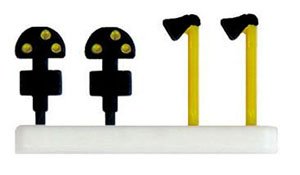 Shunt signal (Signal 4 Pieces,Talk Back 4 Pieces) (N Scale Layout Accessory Series) (Model Train)