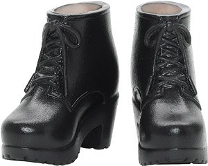 Soft Vinyl Short Boots Black (Fashion Doll)