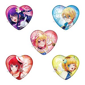 【推しの子】 ウェットカラーシリーズ ハート缶バッジ ~Twinkle Star~ (5個セット) (キャラクターグッズ)