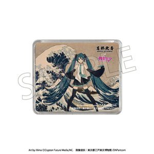 葛飾北斎×初音ミク 立体マグネット 冨嶽三十六景 神奈川沖浪裏 (キャラクターグッズ)