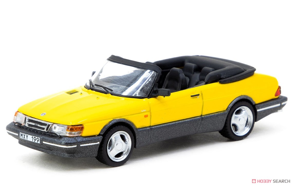 Saab 900 Turbo Convertible Yellow (Diecast Car) 商品画像1