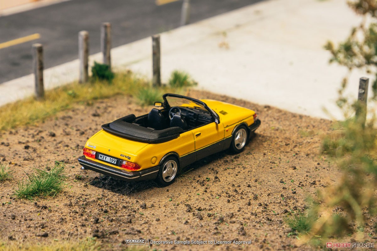 Saab 900 Turbo Convertible Yellow (Diecast Car) その他の画像4