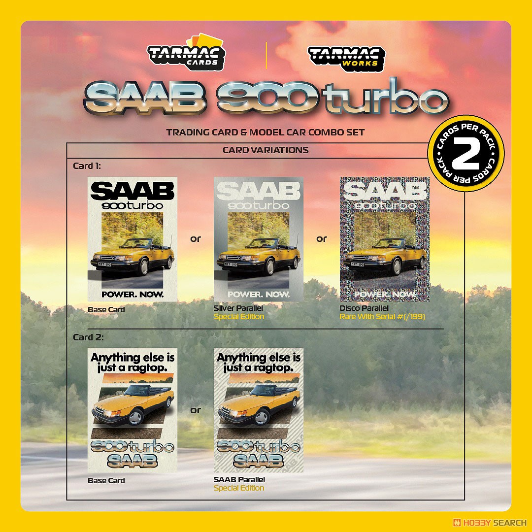 Saab 900 Turbo Convertible Yellow (Diecast Car) その他の画像5