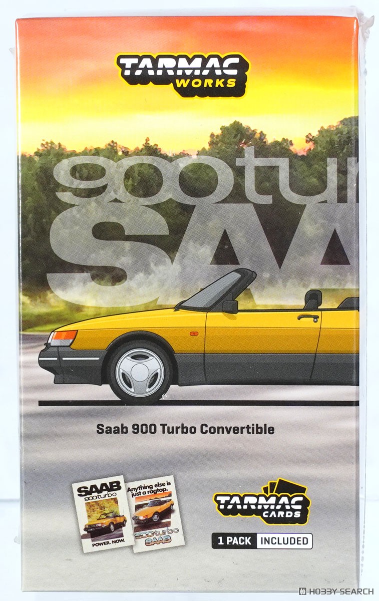 Saab 900 Turbo Convertible Yellow (Diecast Car) パッケージ1