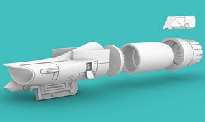 F-16 Intake EARLY, Sniper pod, w/GREEK tail, Exhaust PW100 (for Revell) (Plastic model)