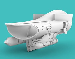 F-16 Intake EARLY, w/ Sniper pod ,Harm pod (for Revell) (Plastic model)