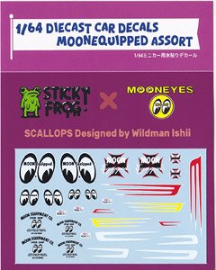 STICKY FROG Diecast Car Decals MOONEQUIPPED Assort (Diecast Car)