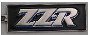Kawasaki ZZ-R カウルデカール メタルキーホルダー (ミニカー)