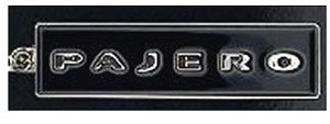 MITSUBISHI PAJERO(4代目)エンブレム メタルキーホルダー (ミニカー)