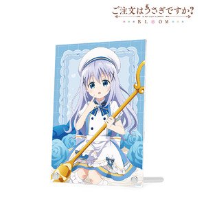 ご注文はうさぎですか？ BLOOM 描き下ろし チノ お座りケーキver. A5アクリルパネル (キャラクターグッズ)
