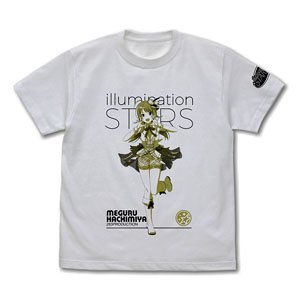 Animation [The Idolm@ster Shiny Colors] T-Shirt Meguru Hachimiya Ver. White S (Anime Toy)