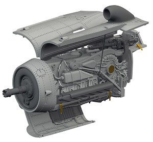 Bf109G-10 WNF エンジン (エデュアルド用) (プラモデル)