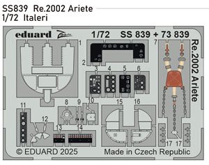 Re.2002 アリエテ ズームエッチングパーツ (イタレリ用) (プラモデル)