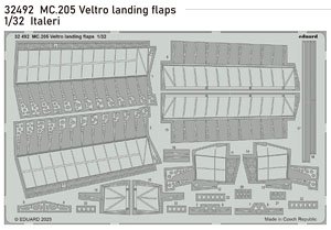 MC.205 Veltro landing flaps (for Italeri) (Plastic model)
