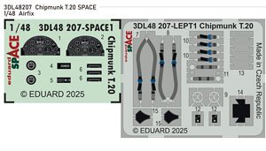 Chipmunk T.20 Space 3D Decal Set (for Airfix) (Plastic model)