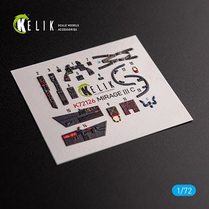 ミラージュIII C 内装3Dデカール (モデルズビット用) (プラモデル)