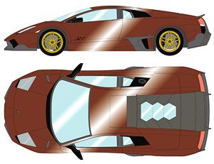 Lamborghini Murcilago LP670-4 Super Veloce 2009 マローネエクリプシス (ダックテールスポイラー) (ミニカー)