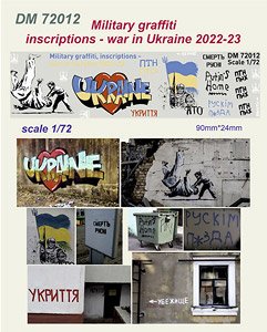 ウクライナ 2022年～2023年 落書きデカール (プラモデル)