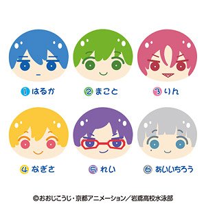 TVアニメ「Free!」 おまんじゅうにぎにぎマスコット【復刻版】 (6個セット) (キャラクターグッズ)