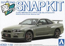 Nissan R34 Skyline GT-R Nur (Millennium Jade) (Model Car)