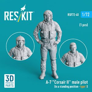 A-7 コルセアII 男性パイロット 立姿勢1 (プラモデル)