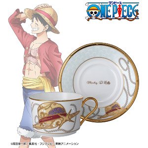 ONE PIECE ノリタケコラボ モンキー・D・ルフィ カップ＆ソーサー (キャラクターグッズ)