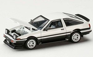 Toyota Sprinter Trueno Late Type JDM Style White / Black (Diecast Car)