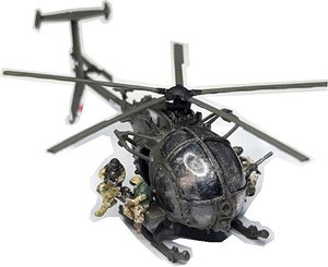 MH-6 Little Bird & Delta Force Figure Set (w/Decals) (Plastic model)