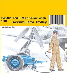 RAF Mechanic with Accumulator Trolley (Plastic model)