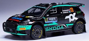 シュコダファビア ラリー2 2024年 サファリラリーケニア WRC2 優勝 #22 G.Freensmiith/J.Andersson (ミニカー)