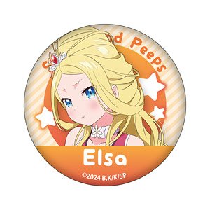 佐々木とピーちゃん 缶バッジ エルザ (キャラクターグッズ)