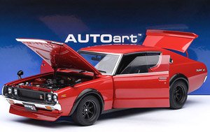 日産 スカイライン 2000GT-R (KPGC110) チューンド・バージョン (レッド) (ミニカー)