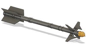 AAM-3 Missile w/Sensor cover parts (Set of 2) (Plastic model)